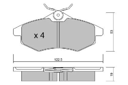 Комплект тормозных колодок AISIN BPCI-1001